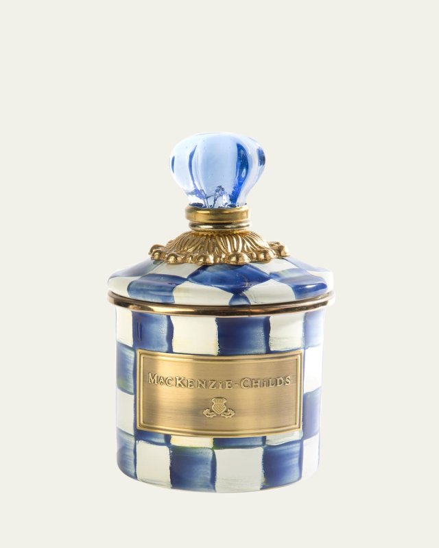 Royal Check Mini Enamel Canister